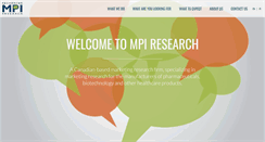 Desktop Screenshot of mpiresearch.ca
